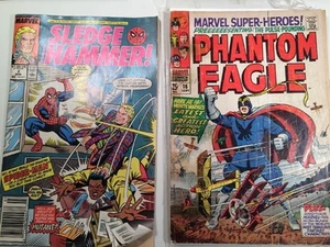 Lotto 6 fumetti Marvel Sledge Hammer (88) #2 Phatom Eagle 1968 Captain Action - Foto 1 di 12