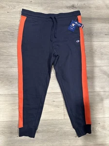 Champion Reverse Weave Jogger Mens XXL Dynamic Navy/Orange Pull On Sweatpant NWT - Picture 1 of 4