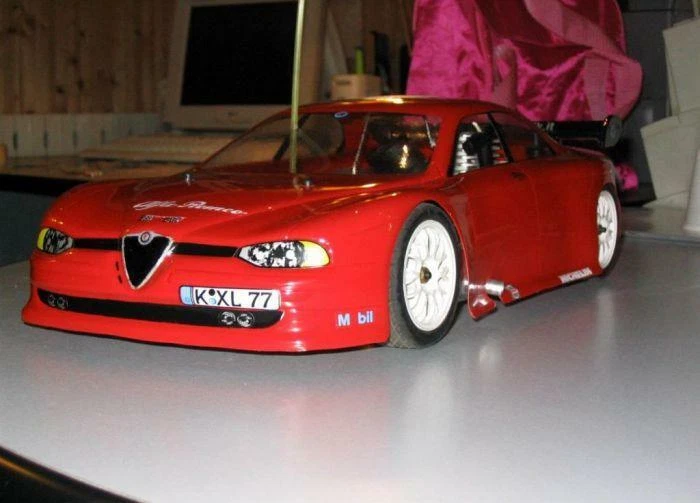 0035 - Carrozzeria Body RC scala 1/10 ALFA 156 rally-touring + ALETTONE  - Immagine 1 di 1