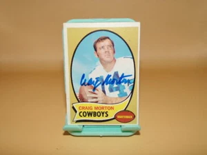CRAIG MORTON SIGNED 70 TOPPS FOOTBALL CARD DALLAS COWBOYS - Picture 1 of 1