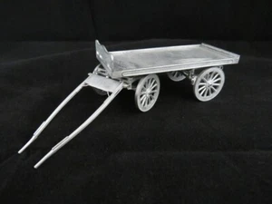A.B.S SIDELINES 0 GAUGE GWR SINGLE HORSE 4 WHEEL FLAT TROLLEY CART S.361 - Foto 1 di 7