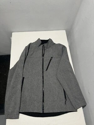 Jaqueta C9 By Champion cinza concha zíper completo Venture Dry impermeável grande - Imagem 1 de 4