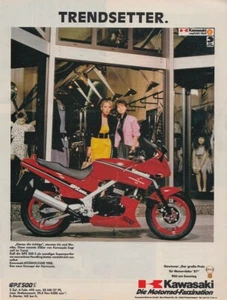 Kawasaki GPZ 500 S - Reklame Werbeanzeige Original-Werbung 1988 (2) - Bild 1 von 1