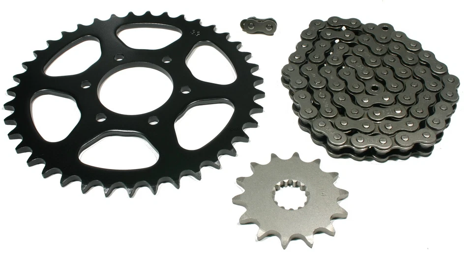 雅马哈 DT400,1975 - 1976,链条和 14/39 链轮套装 - DT 400 — 第 1/1 张图片