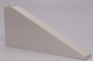 Lego 2x White Slope 25 8 x 1 x 3 - Imagen 1 de 1