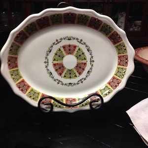 Vintage SYRACUSE China Platter PINK RESTAURANT WARE Mid Century Modern - Picture 1 of 4