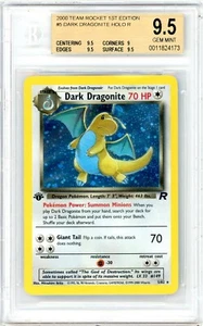 Pokemon Dark Dragonite Team Rocket 1a Edizione #5 Holo BGS 9.5 Gem Mint - Foto 1 di 2