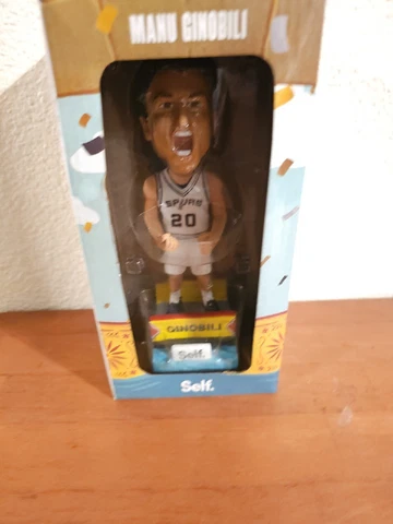 San Antonio Spurs Manu Ginobili Championship Bobblehead 50th Anniversary New Cover