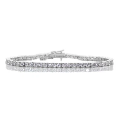 Best Seller! 2.25 Ct 100%Natural Round Cut Diamond Tennis Bracelet In White Gold - Image 1 of 4