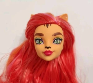 MONSTER HIGH HEAD ONLY TORALEI ORANGE HAIR FOR REPLACEMENT OOAK DOLL - Picture 1 of 4
