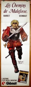 poster LES CHEMINS DE MALEFOSSE de Bardet e Dermaut 2°ep. 1984 - 32x100 cm - Picture 1 of 1