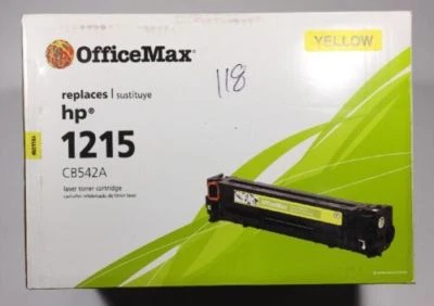 OfficeMax - Replaces HP 1215 CB542A Compatible Laser Toner Cartridge YELLOW   - Image 1 of 2