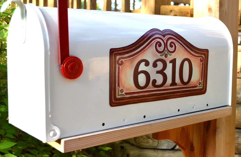 Imán de buzón (cubierta parcial) imán de dirección personalizado bayas rojas  Foto 1 de 1