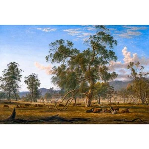 John Glover, Patterdale Landscape with Cattle, Lustre Canvas Print, 20" x 30" - Picture 1 of 10