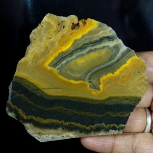 Bumblebee Jasper, slab, cabbing rough, lapidary, gemstone, orange, black,#R511 - Picture 1 of 4