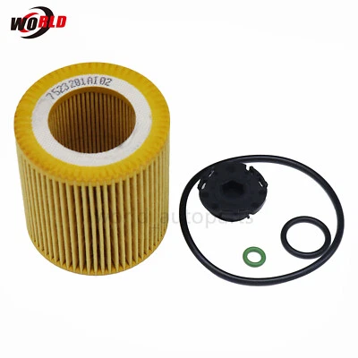 Filtro de aceite de motor compatible con BMW F20 F30 F10125i 220i 328i 520i N20 N26 11427640862 Foto 1 de 4
