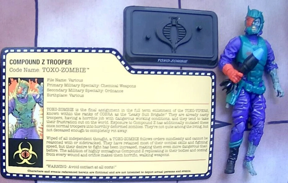 Figuras de acción gi joe 3,75 TOXO-ZOMBIE de la Iniciativa Zombie caja set 2014 Foto 1 de 2