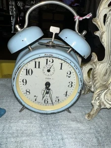 Vintage Mechanical Alarm Clock INSA Yugoslavia Old Collectible Bell Rare - Picture 1 of 8