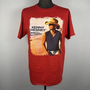 Camiseta Kenny Chesney Here and Now Tour Roja Gráfica Para Hombre Talla XL Música Country - Imagen 1 de 6