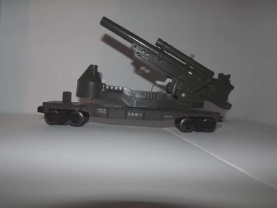Lionel #6651 "USMC Cannon" Flatcar - very clean - Image 1 of 4