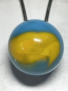 "Parche sin igual HSMibs Peltier .66"" amarillo turquesa hecho a máquina mármol Tr1-a30" - Imagen 1 de 6