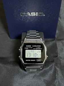 Casio A158WEA-1JF Classic Digital Watch, Unused, With Box & Manual - Picture 1 of 4