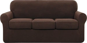 subrtex 3-Sitzer Sofabezug mit 3 separaten Kissenbezügen, 4 Stück Stretch - Bild 1 von 3