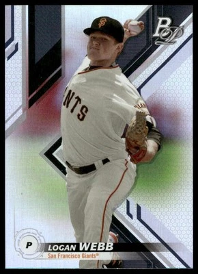 2019 Bowman Platinum #TOP-30 Logan Webb Top Prospects San Francisco Giants - Image 1 of 2