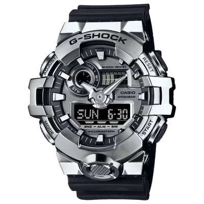 Casio GM700-1A Reloj Hombre Acero Inoxidable Ana-Digi Alarma Cronógrafo G Shock Foto 1 de 3