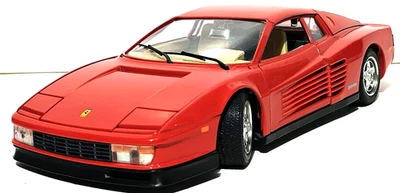 1984 Ferrari Red Testarossa - 1:18 Scale Burago Diecast - No Box - **Read - Image 1 of 4
