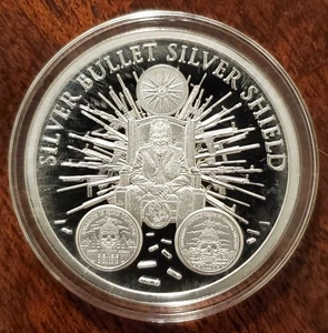 Escudo de plata 2022 prueba de billón de dólares redondo bala de plata escudo de plata 1 - Imagen 1 de 3