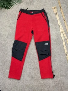 Vintage NORTH FACE Denali Fleece Pants USA MADE Mens M Side Zip Jogger 90 Y2K - Picture 1 of 16