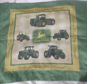 Vintage John Deere Tractors Standard Pillow Case Slip Nothing Runs Like A Deere! - Picture 1 of 12