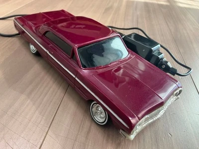 Vintage American 1/25 Impala Hopping RC Car LED Lights Engine Hood 1980s Toy #2 - Image 1 of 4