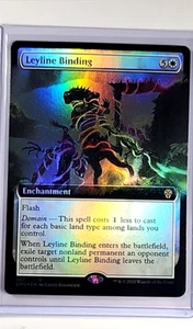 MTG Magic The Gathering Dominaria United Extended Art Foil #387 Leyline Binding - Picture 1 of 2
