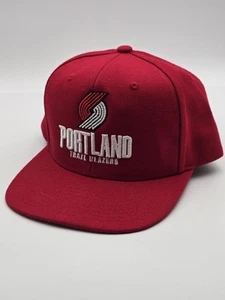 Gorra Portland Trail Blazers Mitchell & Ness Snapback mezcla de lana roja NBA - Imagen 1 de 10