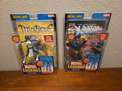 Marvel Legends Sentinel Series 2005 lote de 2 - Mystique/Cyclops nuevo en caja casi como nuevo Foto 1 de 4