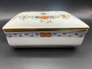Meissen Dose 2. Wahl indische Blumen Malerei mit Goldrand - Bild 1 von 5