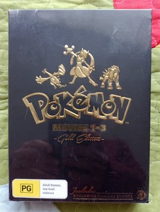 Pokemon Movies 1-3 & Includes Pikachu Shorts DVD Gold Edition[RARE/ BOX SET] NEW - Picture 1 of 2