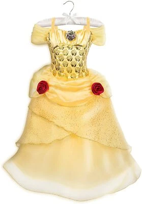 NUEVO Disney Princesa Bella Disfraz La Bella y la Bestia Amarillo Halloween 3 7 8 Foto 1 de 2