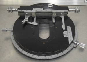 Vintage Circular Rotary Microscope Stage for Polarization - Picture 1 of 7