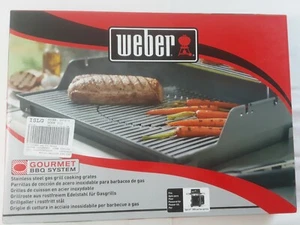Weber 7586 Gourmet BBQ System Smokefire/Spirit 300 Stainless Steel Grates - Picture 1 of 12
