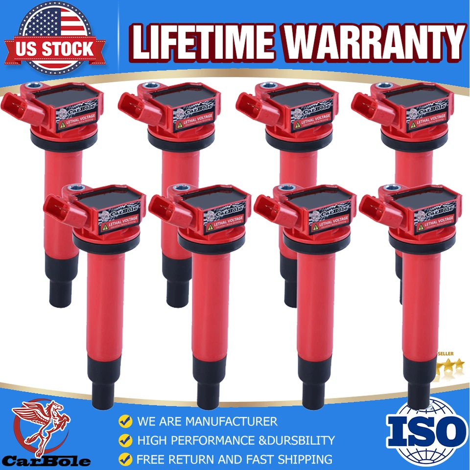 8X High Performance Ignition Coils For Toyota 4Runner Lexus GX470 V8 4.7L UF230 Foto 1 de 4