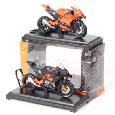 Welly 1/18 Scale Small KTM RC 8C RC8C Racer Bike Model Motorcycle Diecast Toy - Image 1 of 4