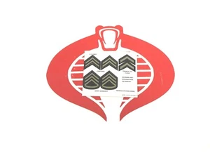 GI Joe Action Figure Accessory Action Soldier Rank Insignia STICKER Sheet 40th - Picture 1 of 1