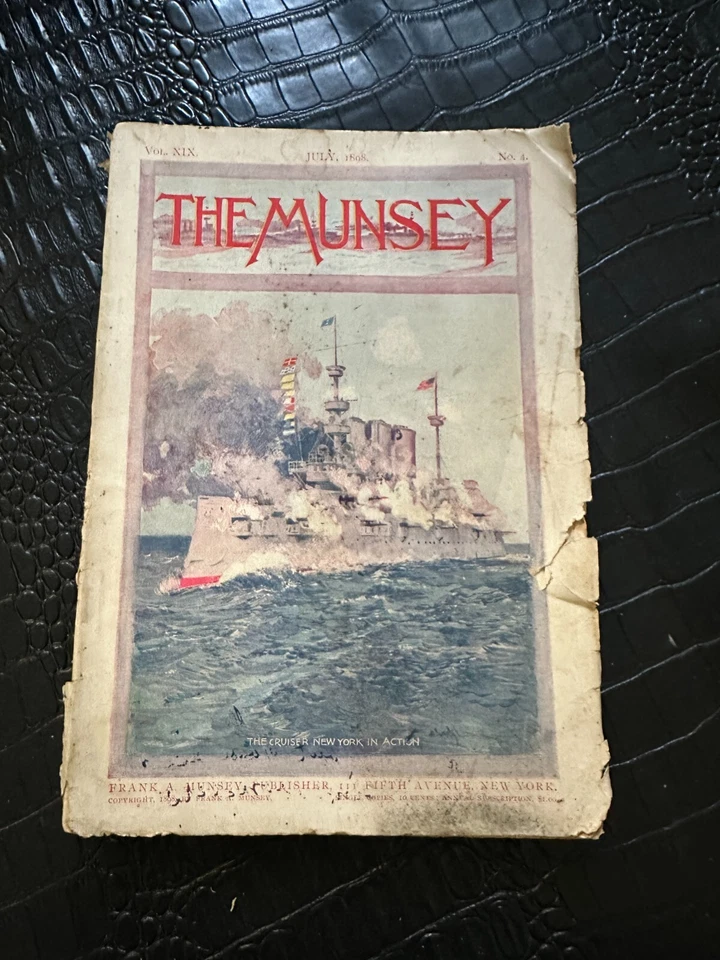 The Munsey Magazine JULY 1898 - Great ads - NAUTICAL - WAR SHIP - Image 1 of 1
