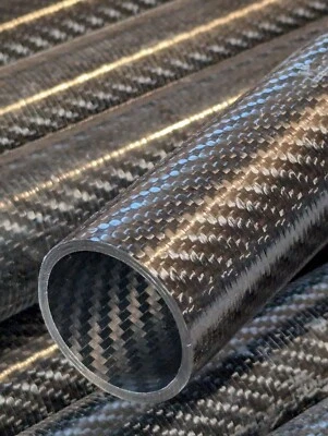 Carbon Fiber Tube, Twill Inside & Outside, Ultra Stout 1.50in X 1.75in X 71in - Image 1 of 3