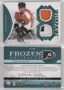 2011 Artifacts Frozen Jerseys Green Jersey/Patch /35 Mike Richards #FA-MR Patch