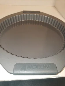 RETIRED ANOLON NON STICK SURE GRIP TART QUICHE PAN "9.25 WITH REMOVEABLE BOTTOM - Picture 1 of 8