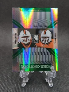 2007 Donruss Elite College Ties Green /800 Frank Gore Tyrone Moss Rookie RC - Picture 1 of 2